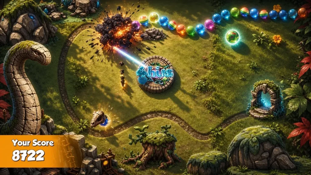 Zumba: Jurassic Marble Quest Switch NSP/XCI ROM Download screenshot